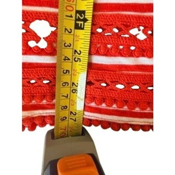 Talbots Woman's Red White Striped Top NWT Size 1X - Picture 7 of 9